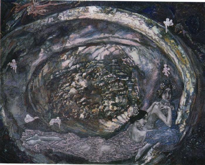Mikhail Vrubel Pearl oyster Norge oil painting art